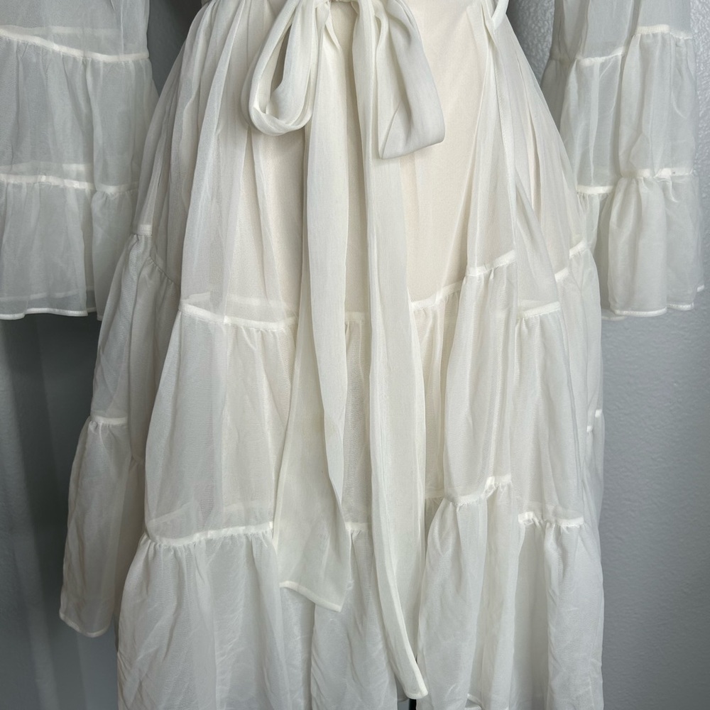 Betsy Johnson Intimates Sheer Ruffled Robe - Picture 5 of 11